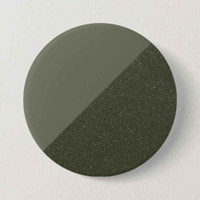 Moss Green Split Texture Custom Button (Front)