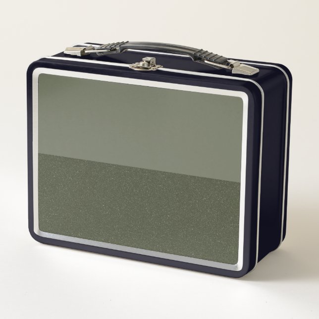 Moss Green Split Texture Metal Box – Customisable (Front)