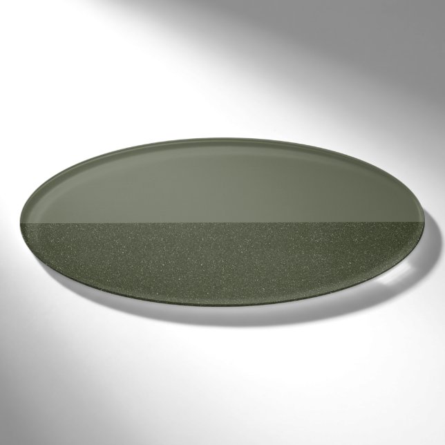 Moss Green Split-Texture Name Tag – Customisable (Front)