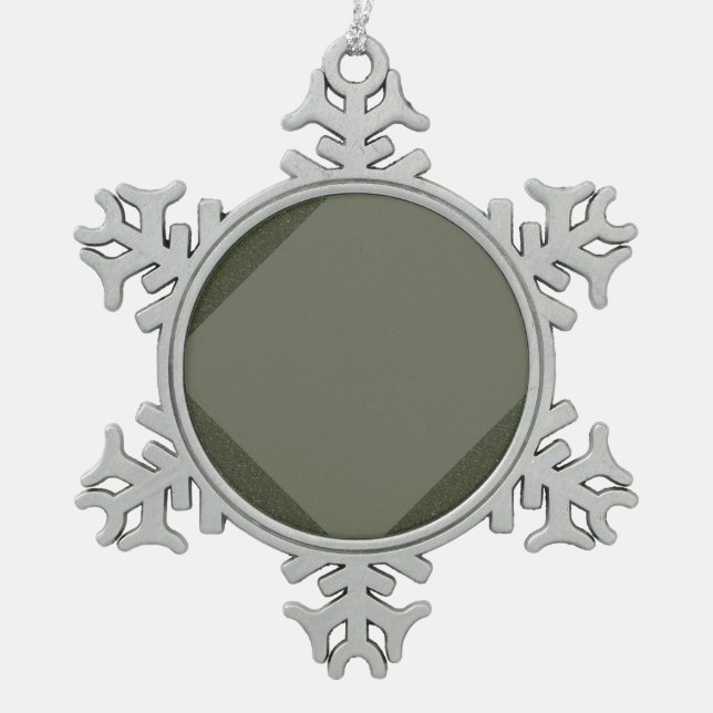 Moss Green Split Texture Ornament – Customisable (Front)