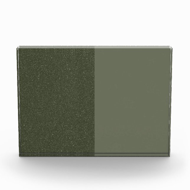 Moss Green Split Tone Photo Block (Front)