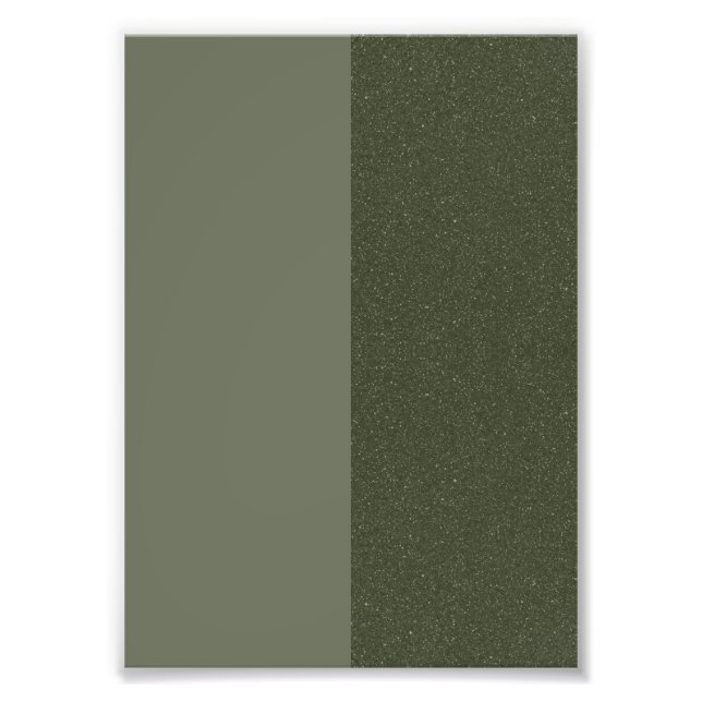 Moss Green Split-Tone Photo Print – Customisable (Front)