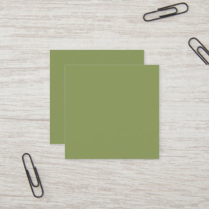 Moss Green Square Business Card