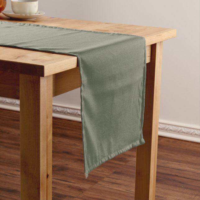 Moss Green Table Runner – Customisable Classic (In Situ)