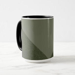 Moss Green + Texture Coffee Mug