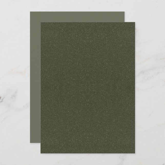 Moss Green Texture Enclosure Card – Customisable (Front/Back)