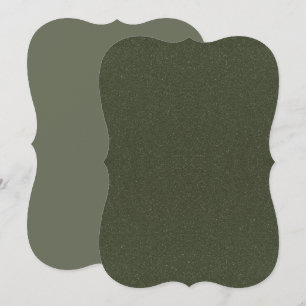 Moss Green Textured Bracket Flat Card – Customise