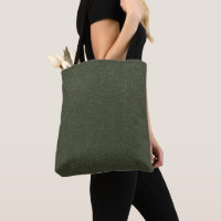Moss Green Textured Custom Tote