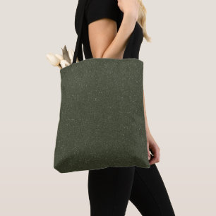 Moss Green Textured Custom Tote Bag