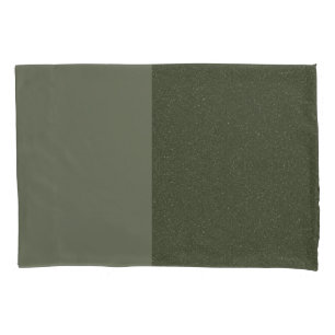 Moss Green Textured Split Pillowcase – Customise