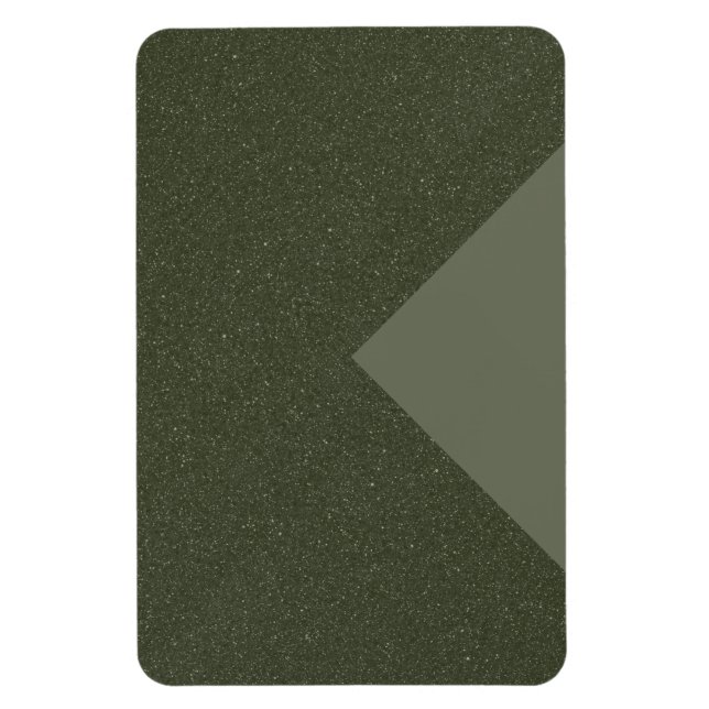 Moss Green Triangle Accent Magnet – Customisable (Vertical)