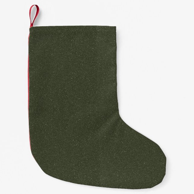 Moss Green Two-Tone Noise Christmas Stocking (Front)