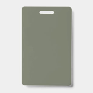 Moss Green Vertical Name Badge ID Badge