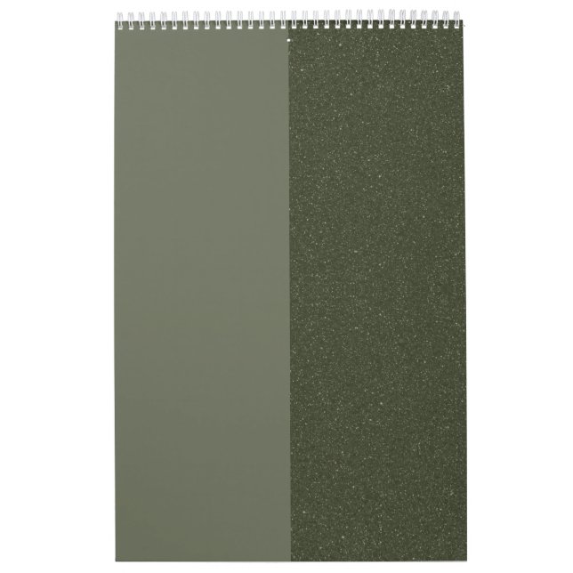 Moss Green Vertical Split Calendar – Custom (Cover)