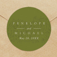 Moss Green Yosemite National Park Wedding Favour