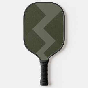 Moss Green Zigzag Custom Pickleball Paddle