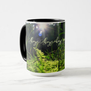 Moss in the sunlight mug
