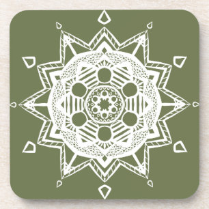 Moss Mandala Coaster