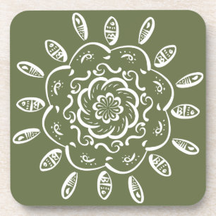 Moss Mandala Coaster