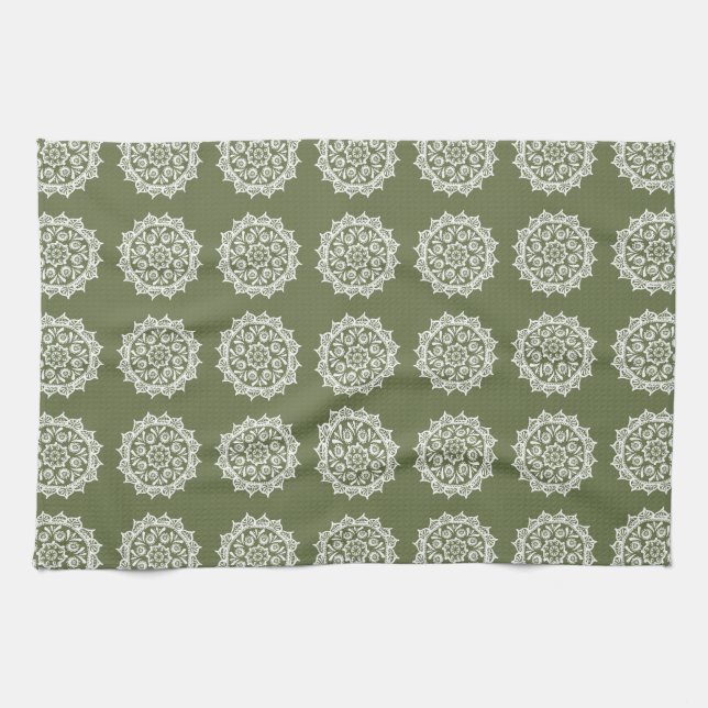 Moss Mandala Tea Towel (Horizontal)