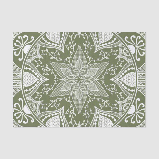 Moss Mandala Tissue Paper (Front)