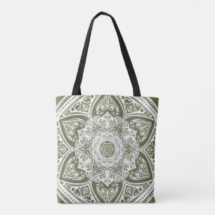 Moss Mandala Tote Bag