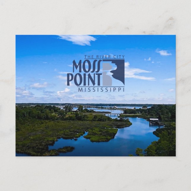 Moss Point, MS Postcard (Front)