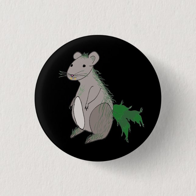 Moss Rat 3 Cm Round Badge (Front)