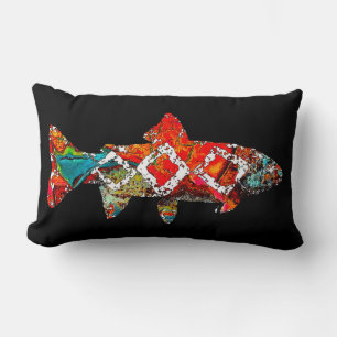 Moss Rock Trout Lumbar Cushion