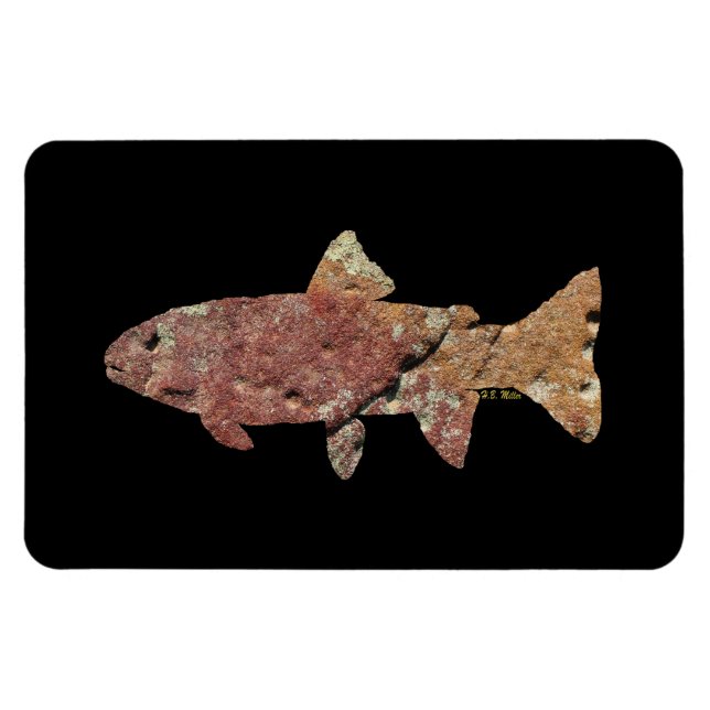 Moss Rock Trout Magnet (Horizontal)