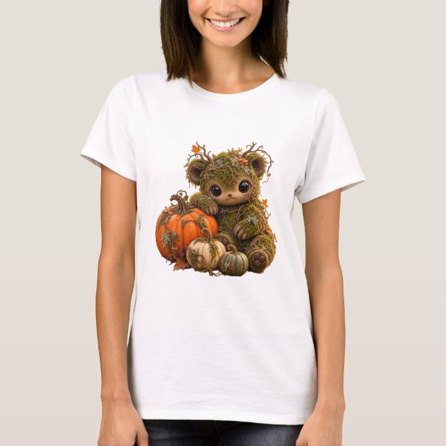 Moss Sprite Pumpkin Autumn Tee (Front)