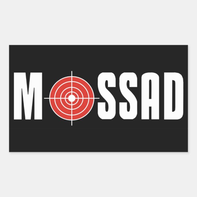 Mossad Rectangular Sticker (Front)