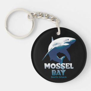 Mossel Bay Great White Shark Scuba Diving Key Ring