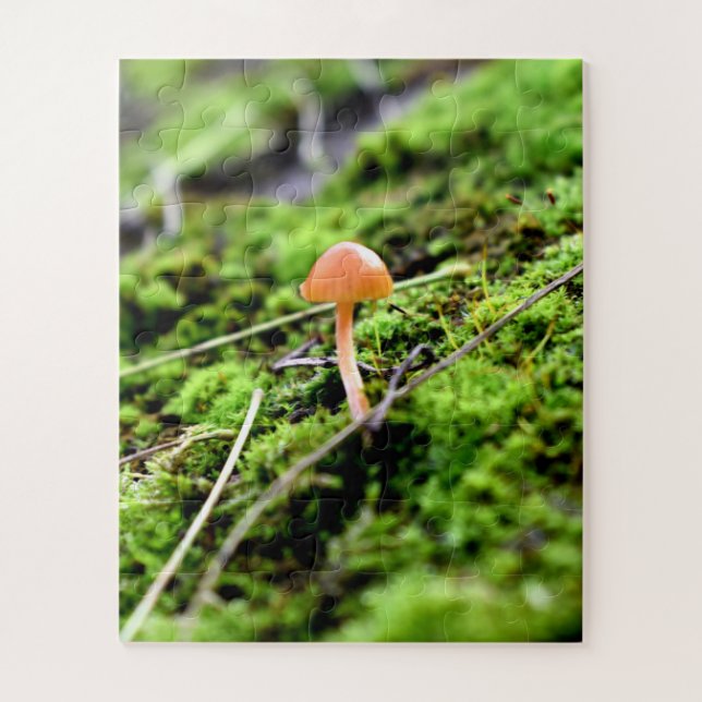 Mosses and Lichens with tiny Mushroom Jigsaw Puzzle (Vertical)