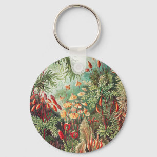 Mosses, Muscinae Laubmoose by Ernst Haeckel Key Ring