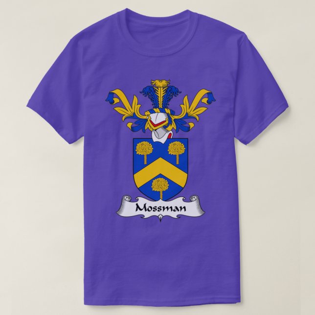 Mossman Coat of Arms Family Crest  T-Shirt (Design Front)