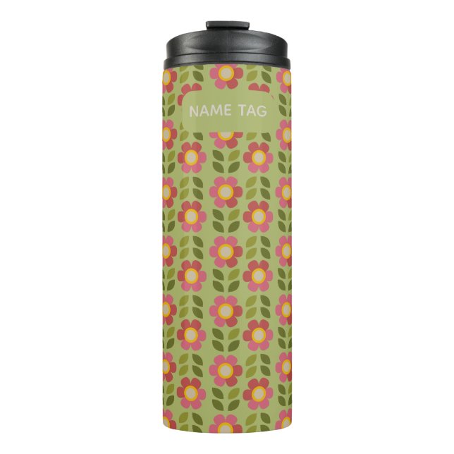 Mossy Bloom Floral Thermal Tumbler (Front)