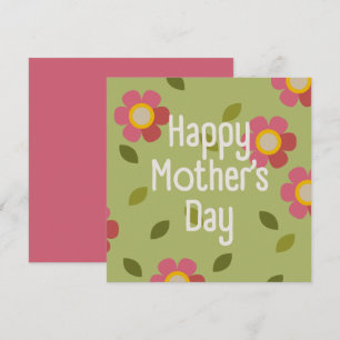 MOSSY BLOOM - Mother's Day Floral Invitation Card