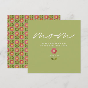 MOSSY BLOOM - Mother's Day Floral Invitation Card