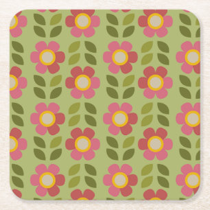 MOSSY BLOOM SQUARE PAPER COASTER