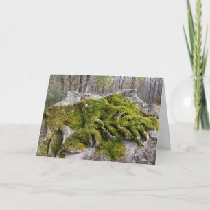 Mossy Broken Headstone Card