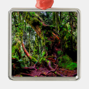 Mossy Forest Metal Ornament