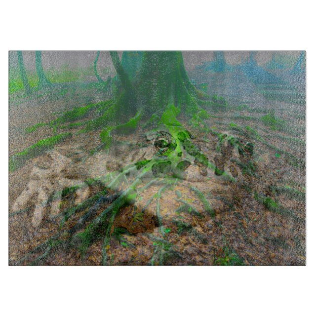 Mossy Frog Cutting Board (Front)