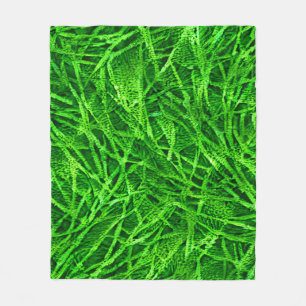Mossy Grass Fleece Blanket