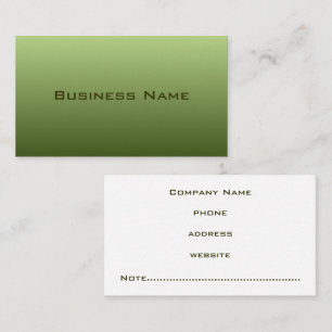 Mossy Green Business Card