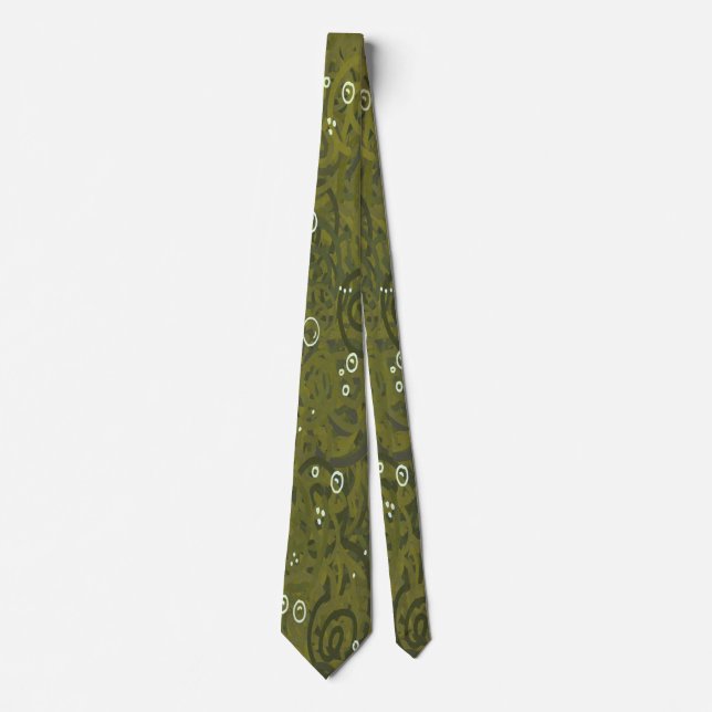 Mossy Green Military Tie (Front)