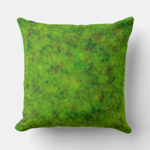 Mossy Green Throw Pillow