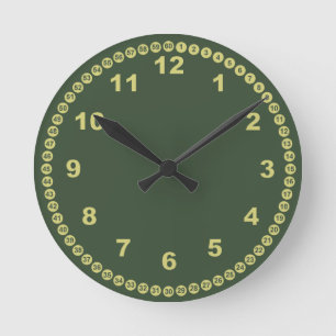 Mossy Green Wall Clock