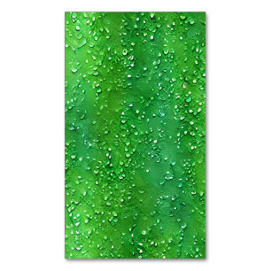 Mossy Green Watercolour Grungy Seamless Pattern Magnetic Business Card