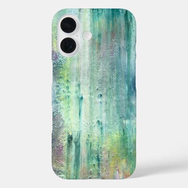 Mossy-Hand Painted Brushstrokes Case-Mate iPhone Case (Back)